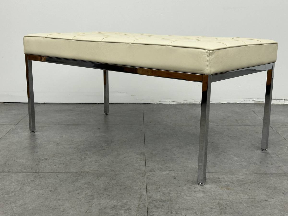 Florence Knoll Leather Bench