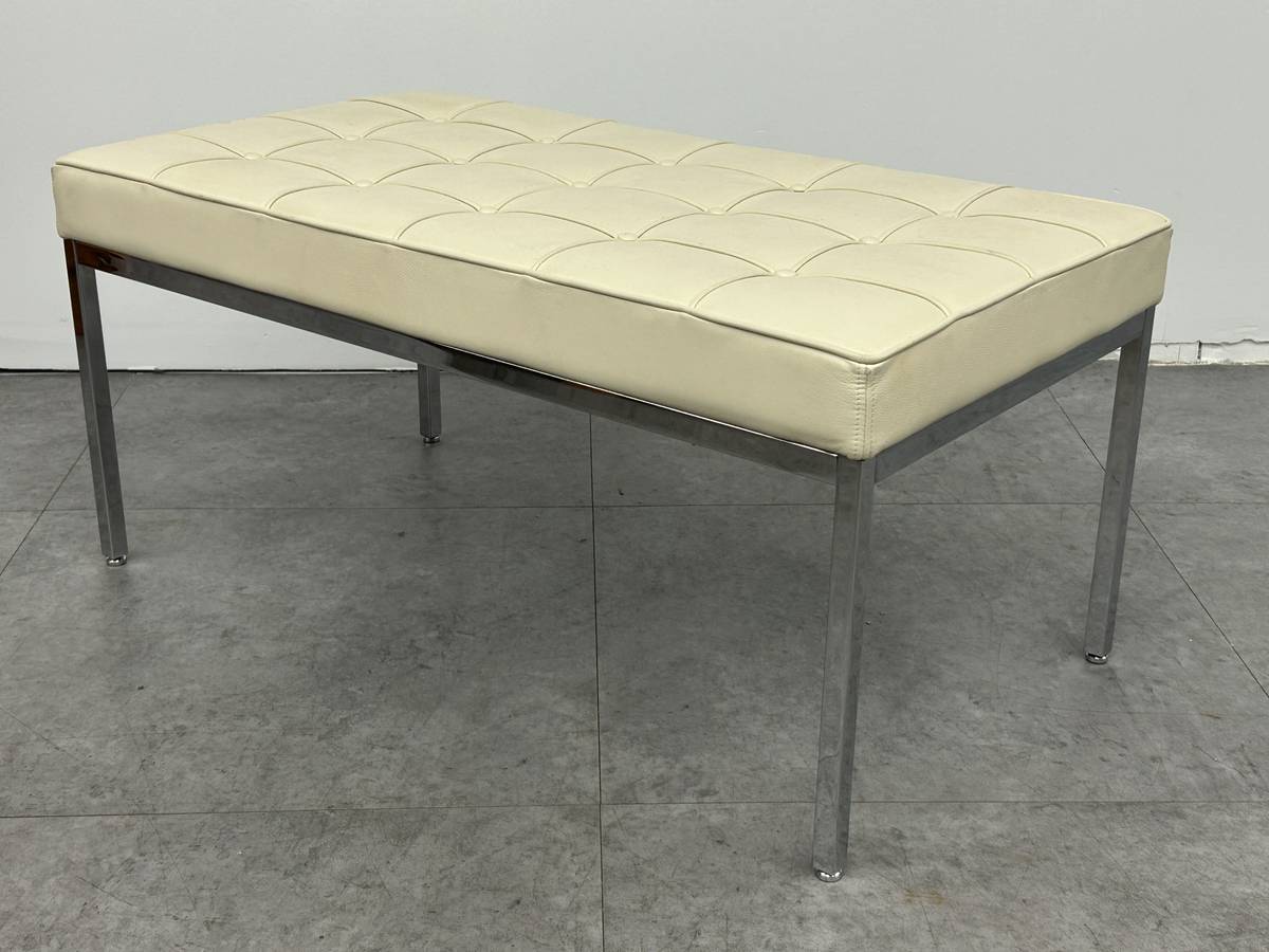 Florence Knoll Leather Bench