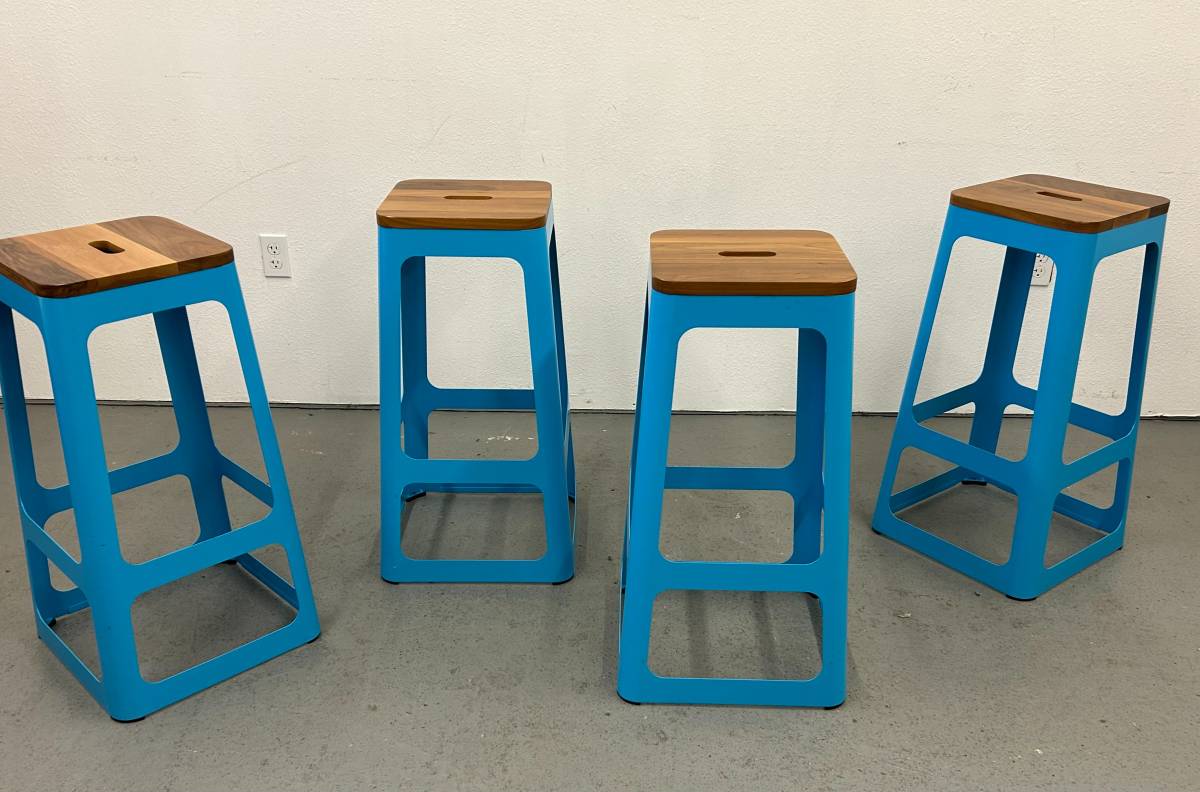 Stackable Blue Barstool