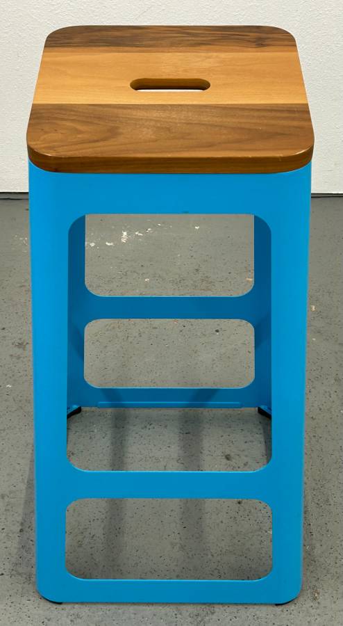 Stackable Blue Barstool