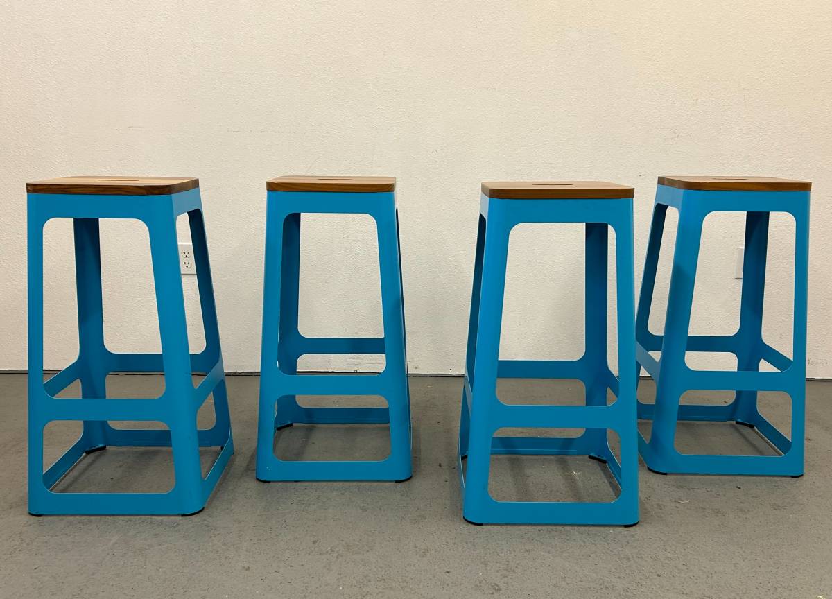 Stackable Blue Barstool