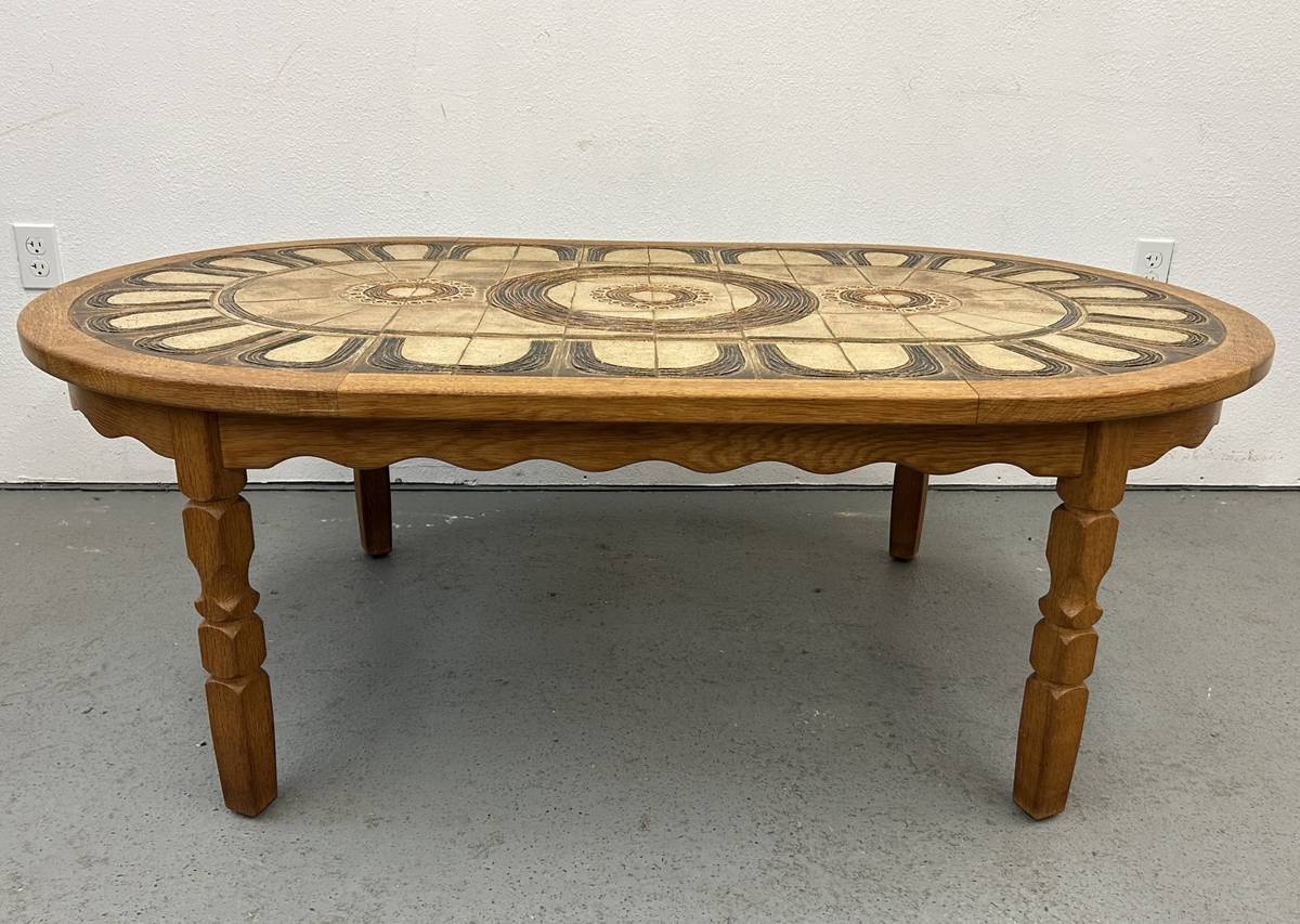 Henning Kjaernulf Tile Top Coffee Table