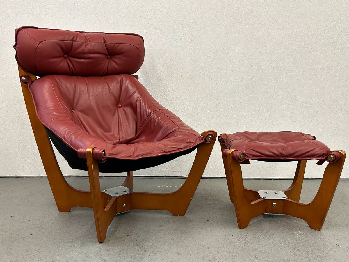 Odd Knutsen Luna Chair and Ottoman