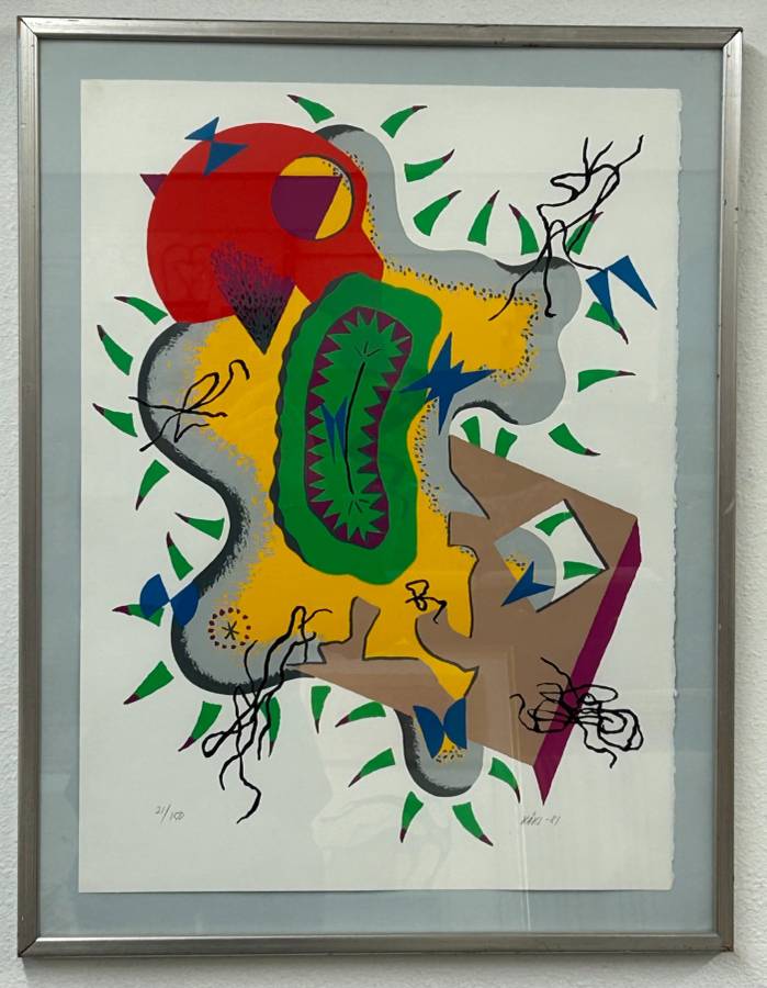 Olle Kaks Abstract Lithograph