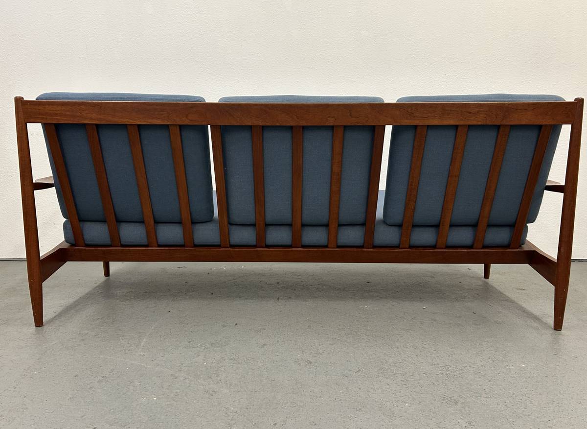 Midcentury Scandinavian Style Wood Frame Sofa