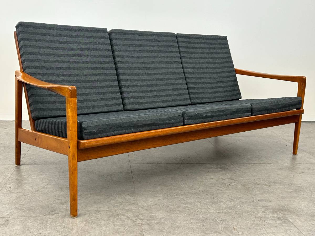 Scandinavian Wood Frame Sofa