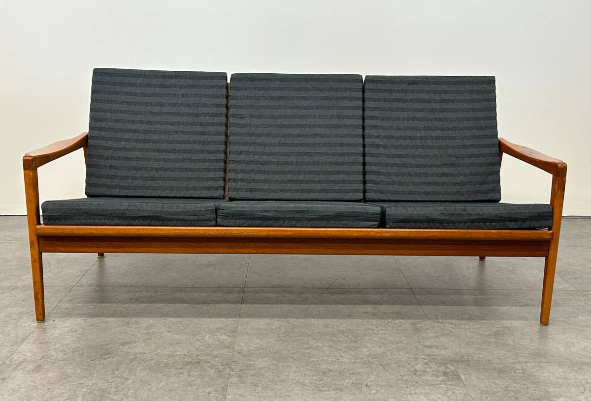 Scandinavian Wood Frame Sofa