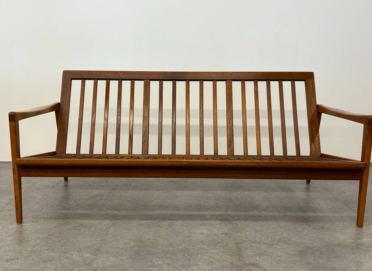 Scandinavian Wood Frame Sofa