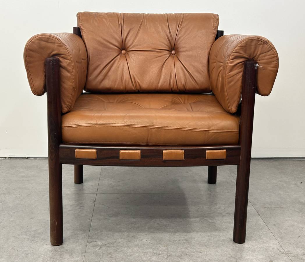 Sven Ellekaer Leather Lounge Chair