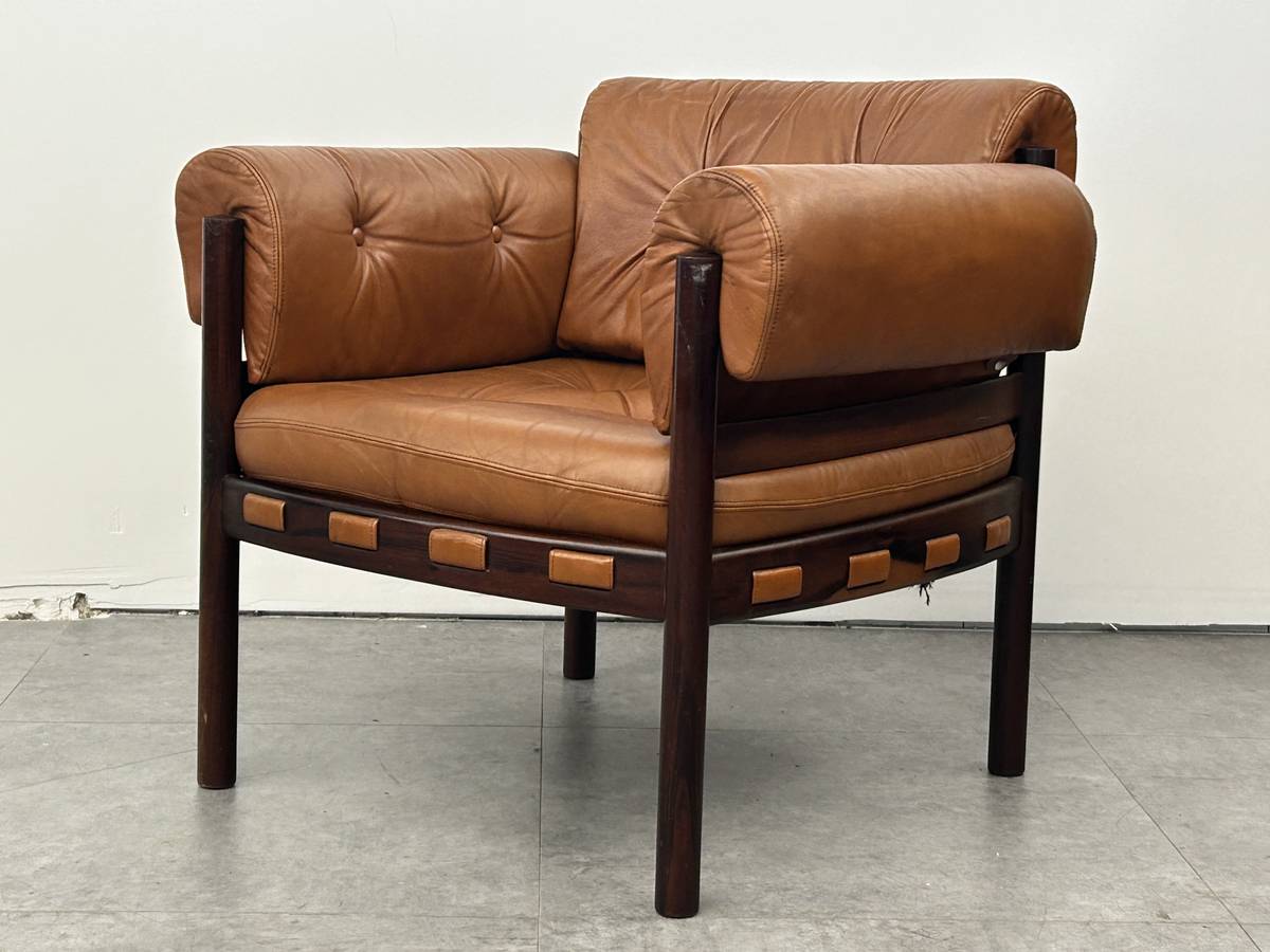 Sven Ellekaer Leather Lounge Chair