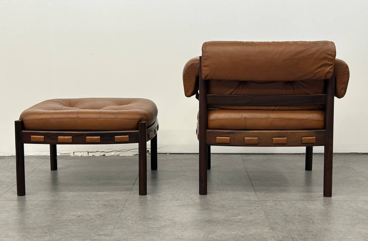 Sven Ellekaer Leather Lounge Chair