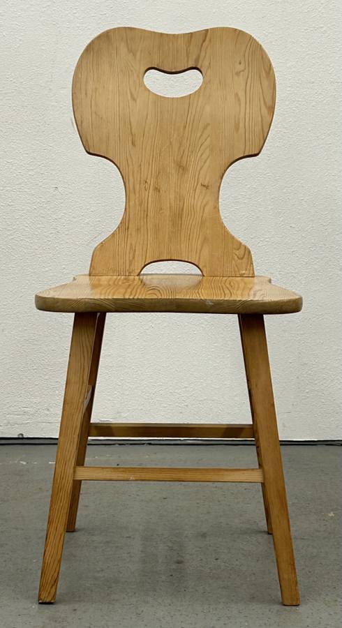 Rustic Swedish Pine Side Chairs
