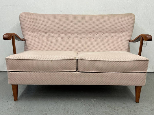 Pink Midcentury Swedish Loveseat
