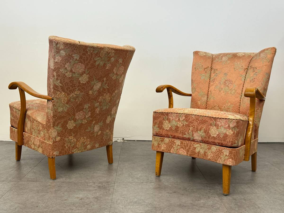 Swedish Wingback Armchair