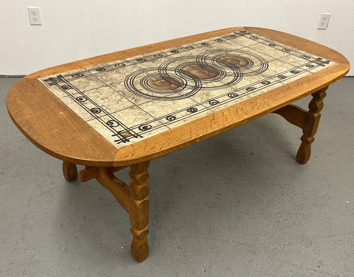 Henning Kjaernulf Tile Top Coffee Table