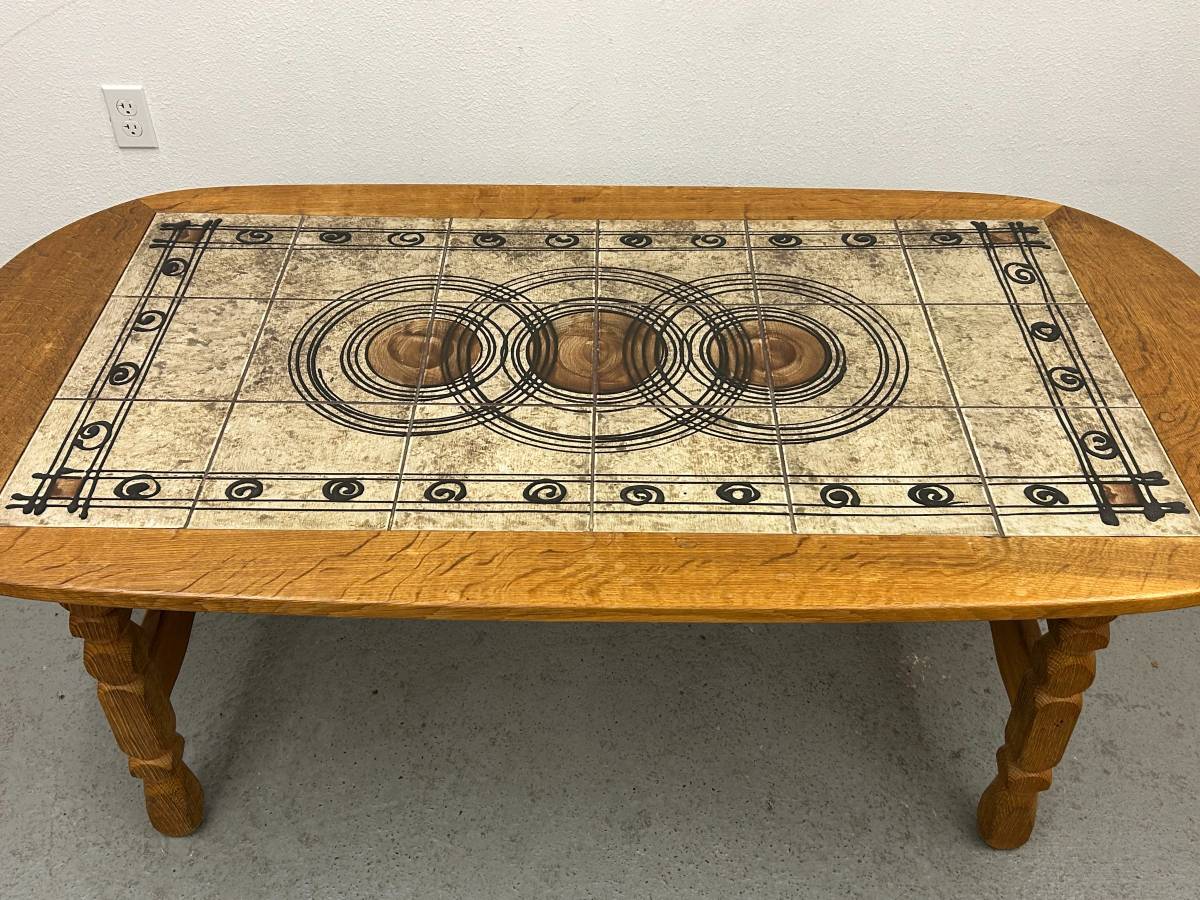 Henning Kjaernulf Tile Top Coffee Table