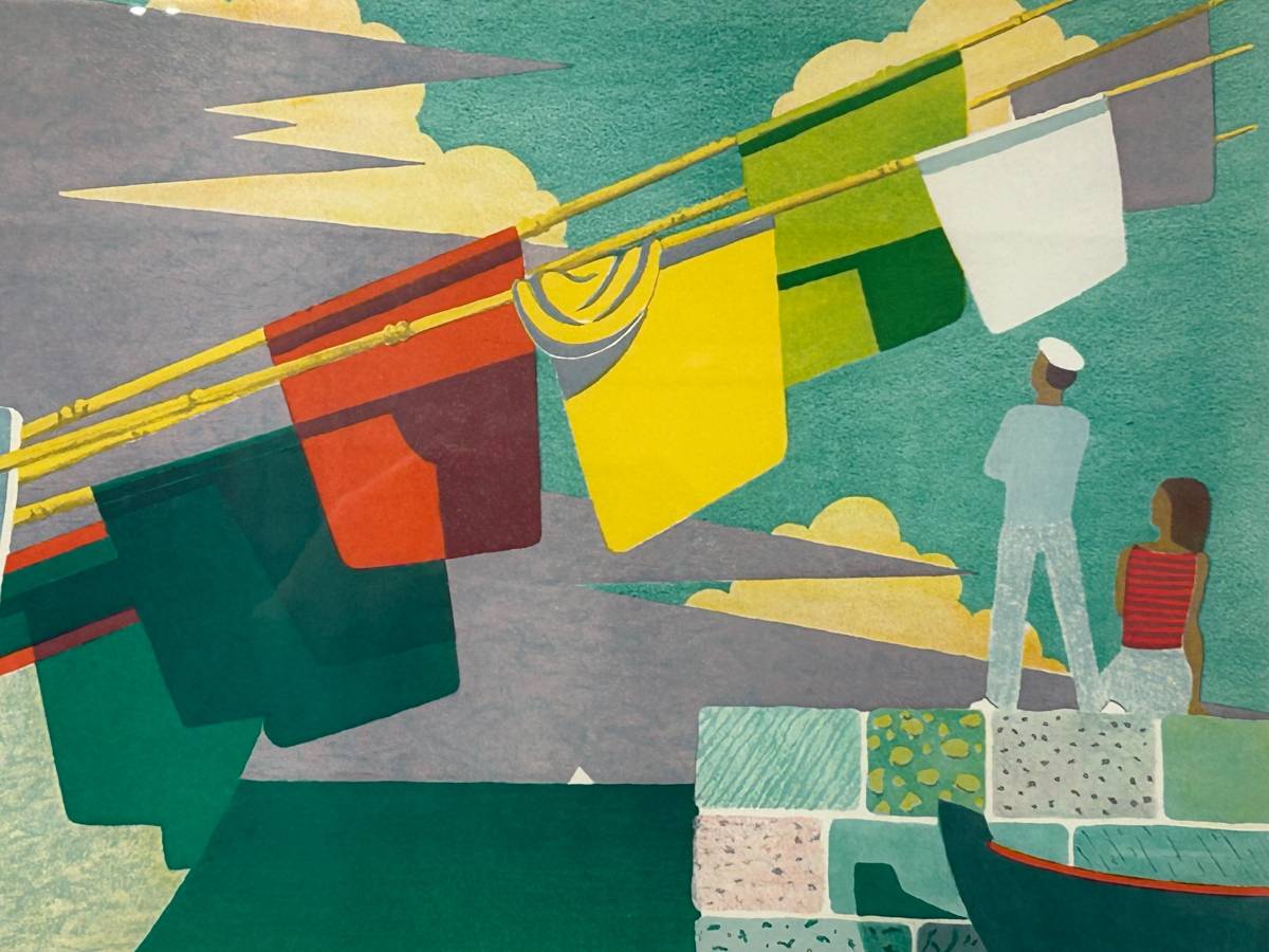 Waldemar Lorentzon Sailboat Lithograph